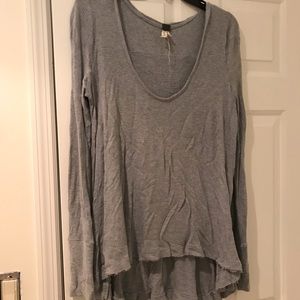 Dusty blue free people thermal sweater